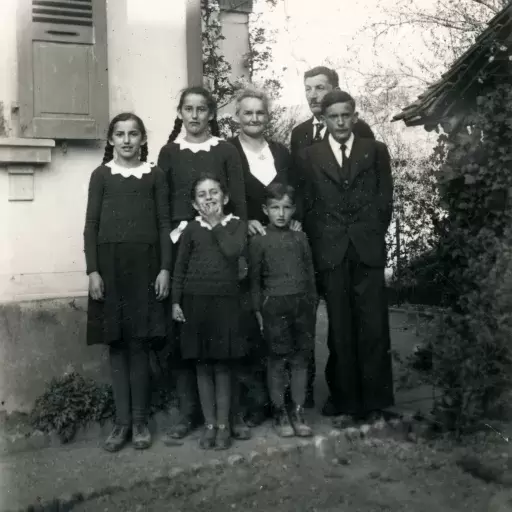 Pfr. Fritz Stettler mit Familie (1929-1940 in Kerzers)